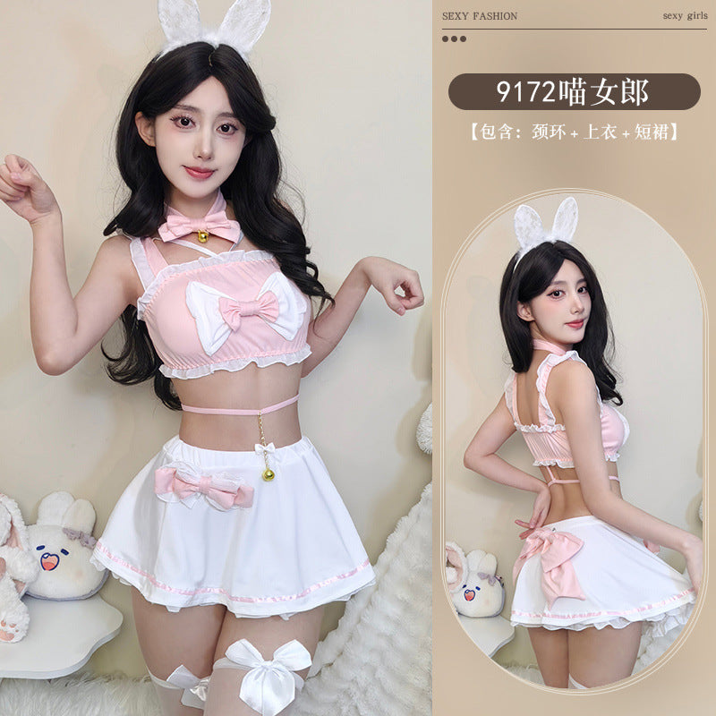 ملابس داخلية نسائية موحدة على شكل فيونكة